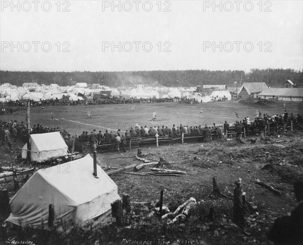 Baseball game, 1915. Creator: Unknown.