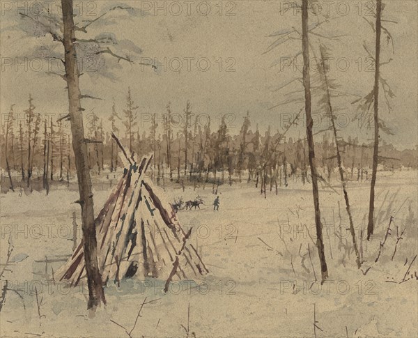 Yurt Kubalakh, 1927. Creator: Nikolaj Dmitrievic Travin.