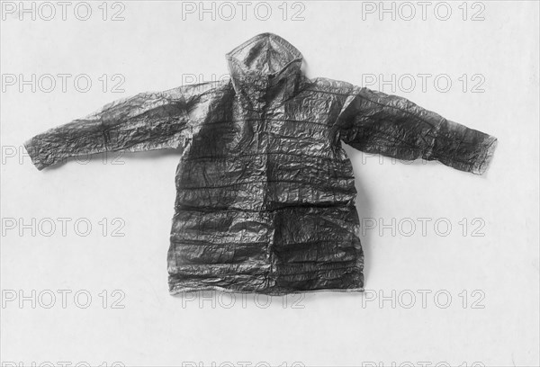 Oil skin jacket, made of bladder, 1929. Creator: Unknown.