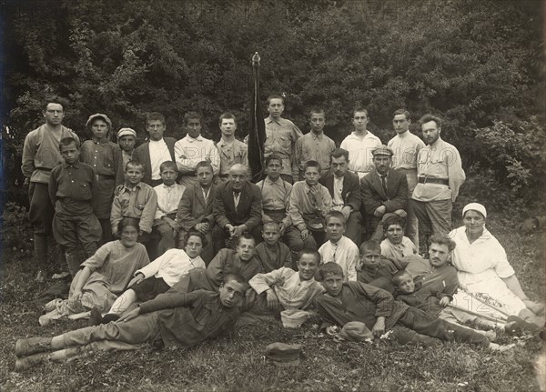 Agricultural school (farm) near Minsk: General meeting, 1922. Creator: Unknown.