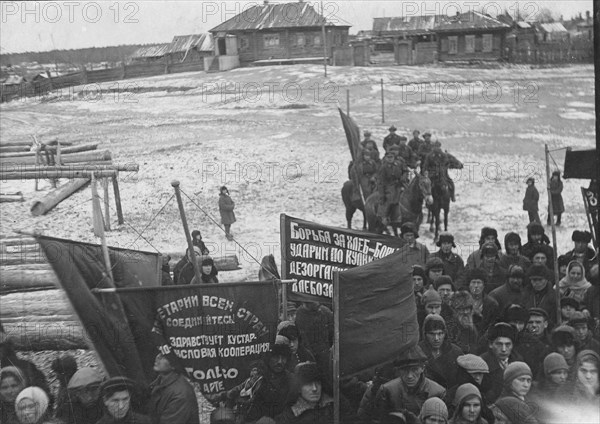 Preparing for the rally, 1927. Creator: Unknown.