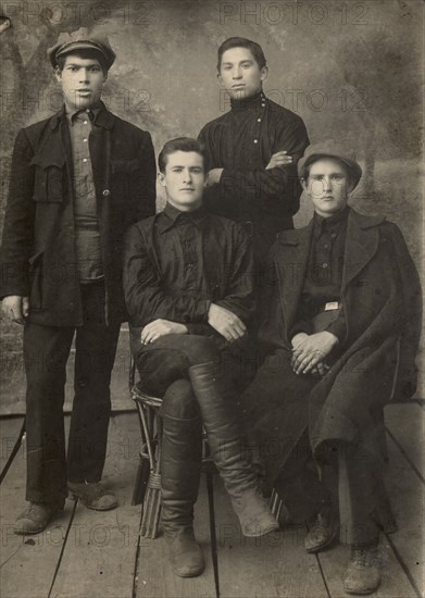 The first graduates of the Berdsk vocational school, 1926-1929. Creator: Unknown.