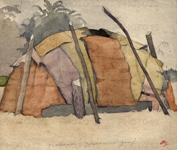 Yurt. Selkups, 1920. Creator: A. G. Vargin.