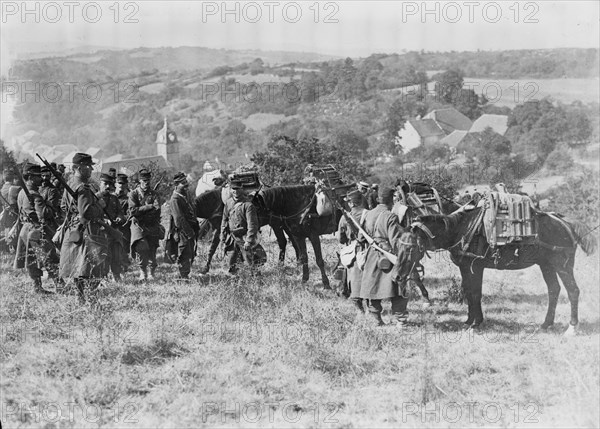 French Mitrailleuse Detachment, between c1914 and c1915. Creator: Bain News Service.