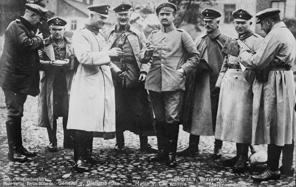 Gen. von Diffenbach & staff, between 1914 and c1915. Creator: Bain News Service.