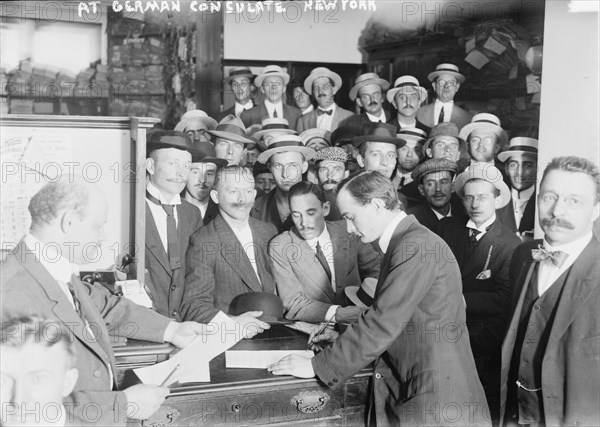 At German Consulate, New York, 1914 April or May. Creator: Bain News Service.