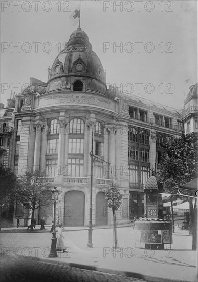 Paris, shop now a hospital, 1914. Creator: Bain News Service.
