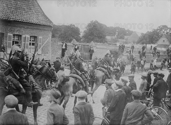 Uhlan prisoners near Douai, between c1914 and c1915. Creator: Bain News Service.