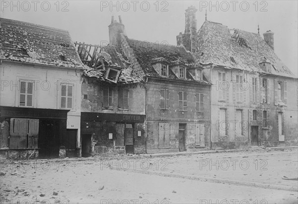 Soissons after bombardment, 1914. Creator: Bain News Service.