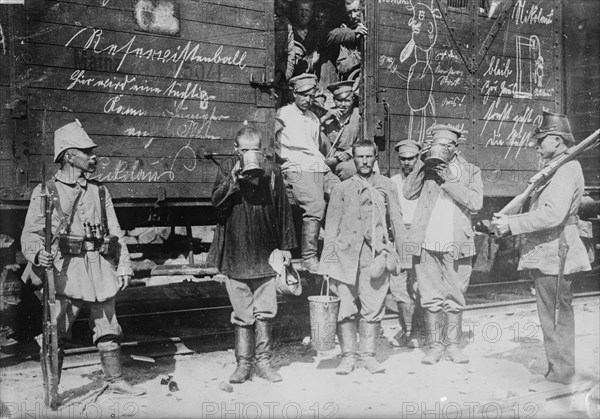 In East Prussia--Russian prisoners, 1914. Creator: Bain News Service.