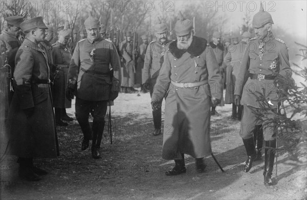 King Ludwig of Bavaria & Excellenz von Strantz, 6 Jan 1915. Creator: Bain News Service.