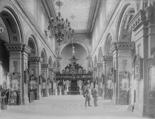 Germans in Russian church at Suwalki, between c1914 and c1915. Creator: Bain News Service.