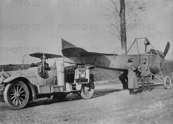 German aeroplane transport, 13 Apr 1915. Creator: Bain News Service.