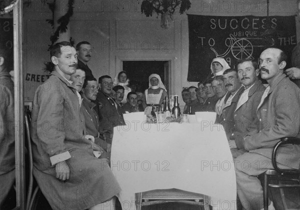 A spread in Nova Scotia ward, Le Touquet, between 1914 and c1915. Creator: Bain News Service.