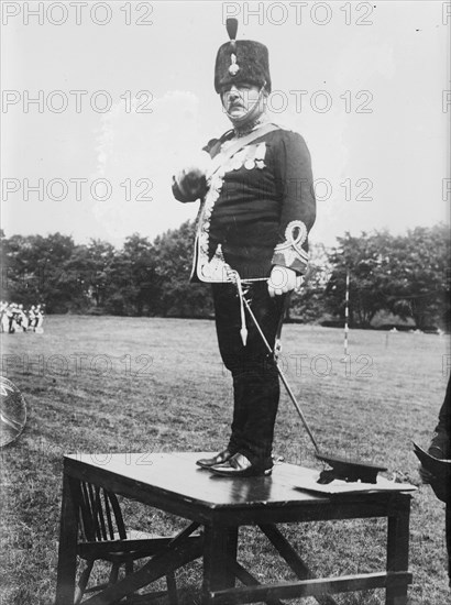 H. Sims conducting searchlight tattoo, Aldershot, between c1910 and c1915. Creator: Bain News Service.