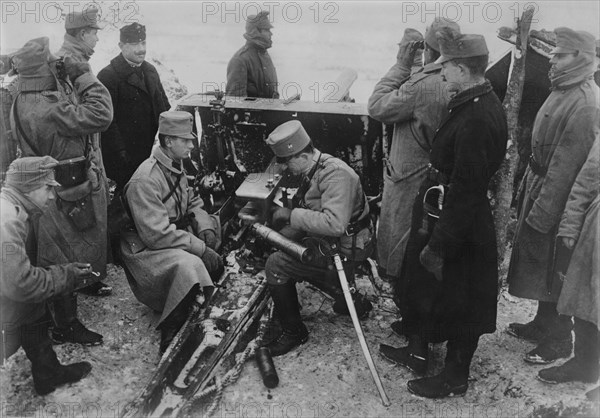 Austrian artillery in the Bukowina, between c1914 and c1915. Creator: Bain News Service.