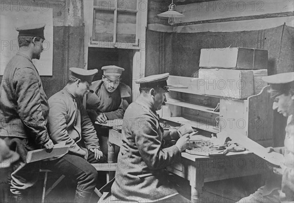 Censoring prisoners' mail, Doeberitz, 23 Sept 1915. Creator: Bain News Service.