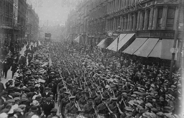Ulster Volunteers, Belfast, 8 Apr 1916. Creator: Bain News Service.