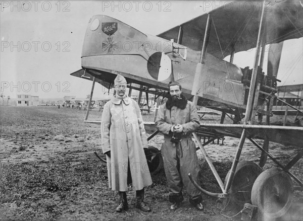 Capt. Berthaut and Capt. Hoppe [i.e. Happe], between c1914 and c1918. Creator: Bain News Service.