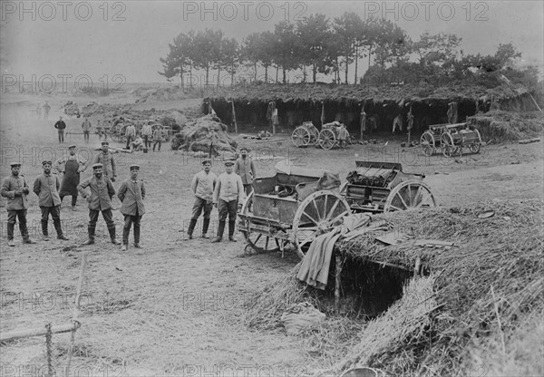 Shelters behind German Lines, 1916. Creator: Bain News Service.