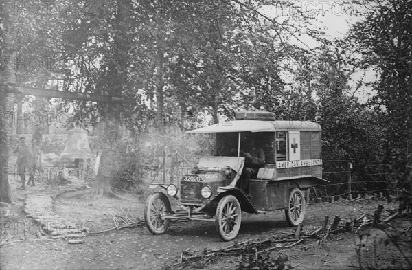 American Ambulance Field service in Woevre Forest, between c1915 and 1918. Creator: Bain News Service.