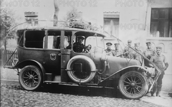 German Army auto with wire cutter, between c1914 and c1915. Creator: Bain News Service.