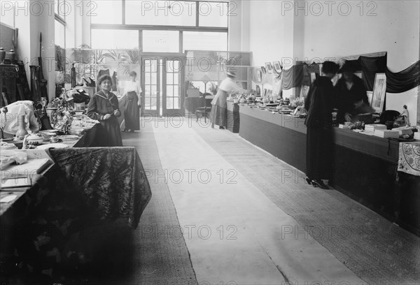 Belgian relief shop, N.Y., between c1910 and c1915. Creator: Bain News Service.