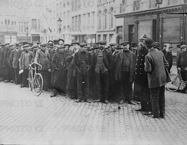 Refugees returned to Antwerp, 1914. Creator: Bain News Service.