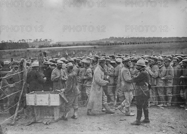 German prisoners in France, between 1914 and 1918. Creator: Bain News Service.