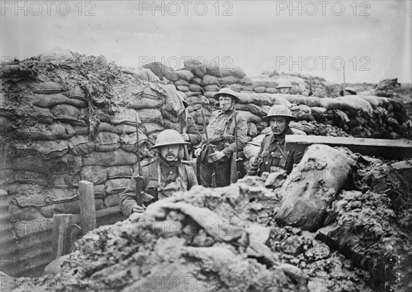 France - in a front line trench, 1917. Creator: Bain News Service.