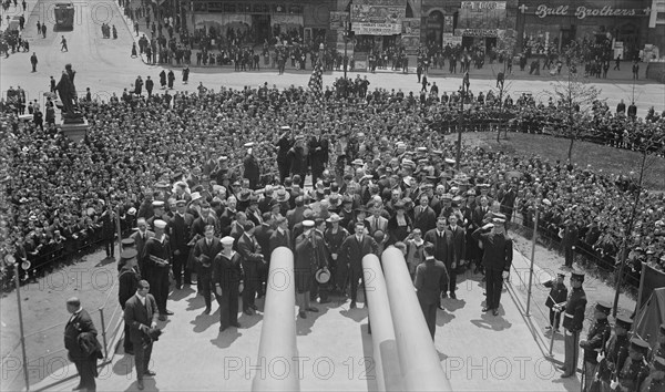 Christening party on U.S.S. Recruit, 30 May 1917. Creator: Bain News Service.