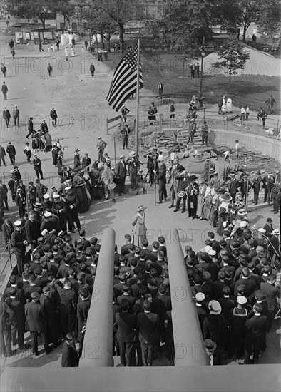 Recruits on U.S.S. Recruit, 1917. Creator: Bain News Service.