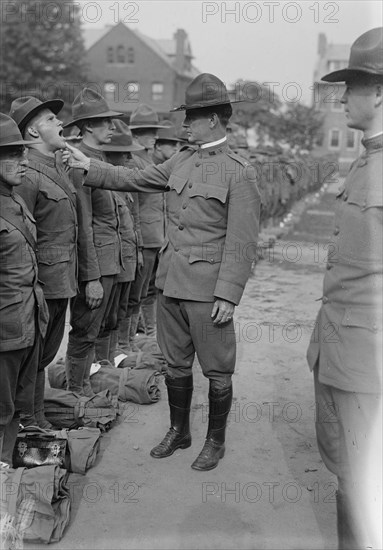 Major Gregory, Medical Inspection, 1917. Creator: Bain News Service.