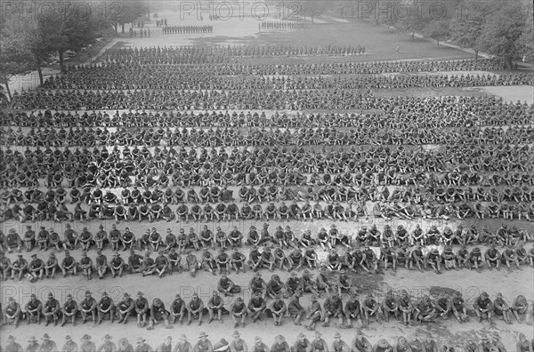 Rest after inspection, 1917. Creator: Bain News Service.