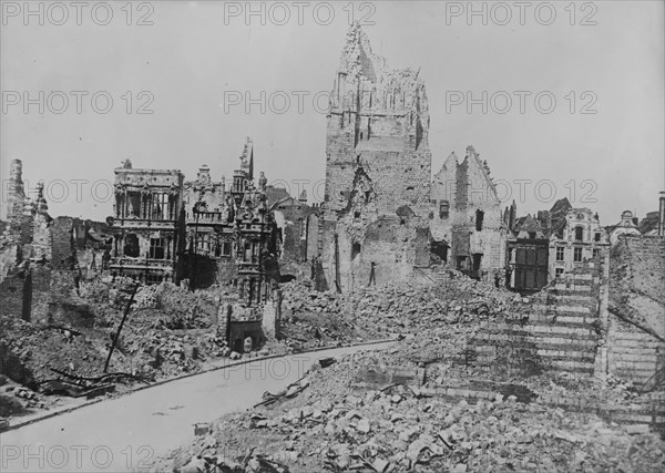 Hotel de Ville, Arras, 26 May 1917. Creator: Bain News Service.