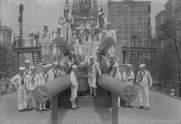 Mabel Garrison on U.S.S. Recruit, 16 Jul 1917. Creator: Bain News Service.