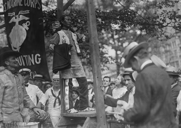 Bald Eagle on U.S.S. Recruit, 28 Jul 1917. Creator: Bain News Service.