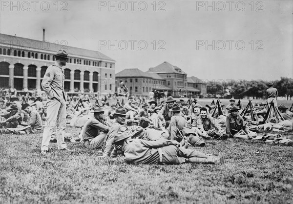 Marines who went to France, 1917. Creator: Bain News Service.