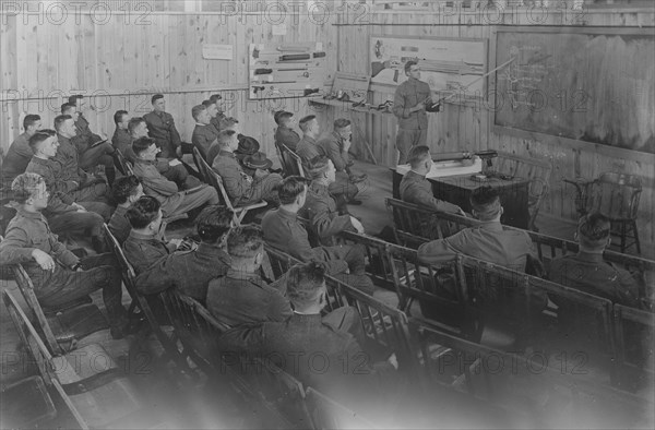 Machine gun school, 12 Dec 1917. Creator: Bain News Service.