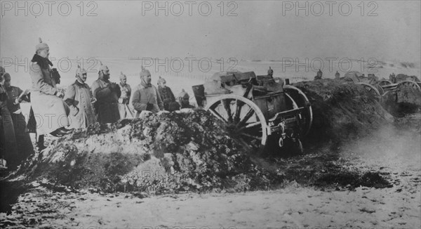 German battery in action, between c1915 and 1918. Creator: Bain News Service.