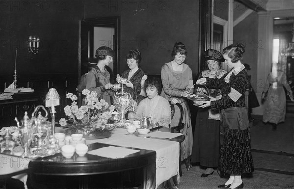Tea at Hostess House, between c1915 and 1918. Creator: Bain News Service.