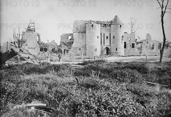 Chateau, Somme district, between c1915 and c1920. Creator: Bain News Service.
