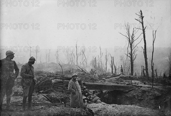 French trench, 1918. Creator: Bain News Service.