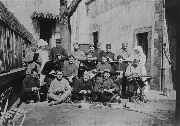 Wounded, Quimper, 1918. Creator: Bain News Service.