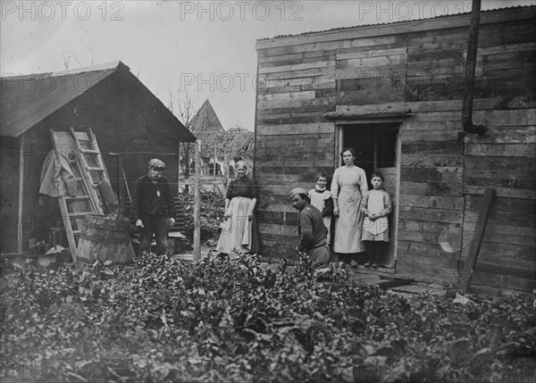 Improvised homes in ruined France, between c1915 and 1918. Creator: Bain News Service.