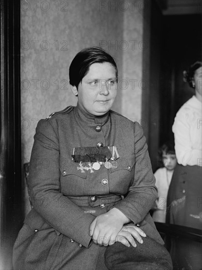 Com'd'r. Marie Bochkareva, 18 Feb 1918. Creator: Bain News Service.