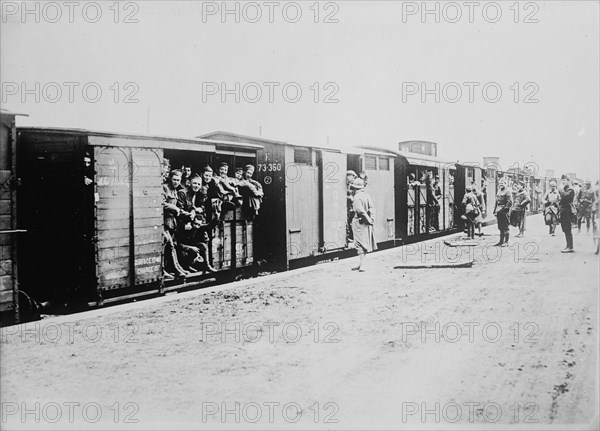 U.S. soldiers in France, 6 Apr 1918. Creator: Bain News Service.