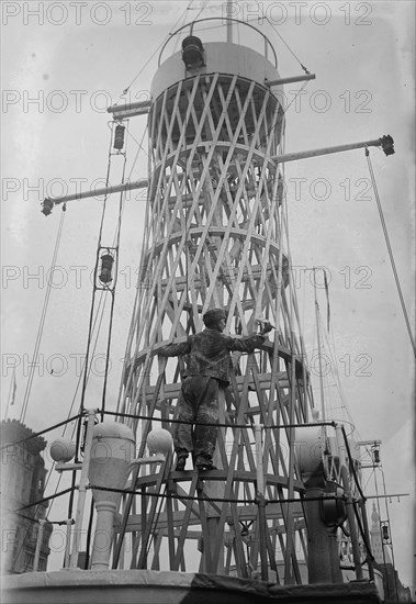 Camouflaging RECRUIT, 1917 or 1918. Creator: Bain News Service.