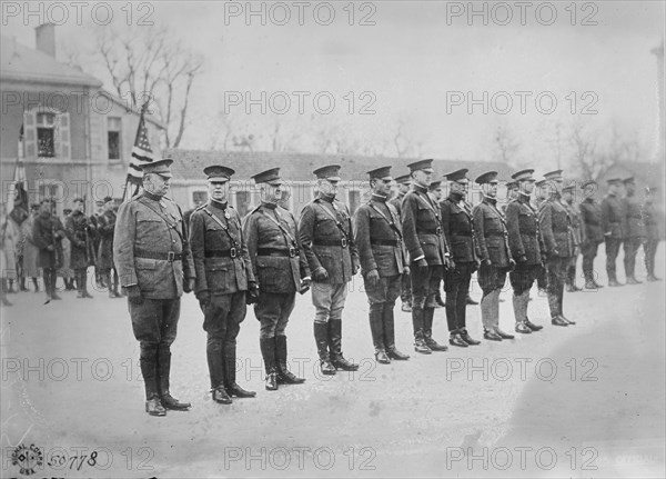 Decorated American generals, 14 Jan 1919. Creator: Bain News Service.