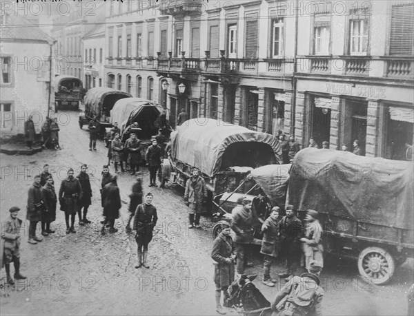 American Trucks, Kylburg [i.e. Kyllburg], Germany, 4 Dec 1919. Creator: Bain News Service.